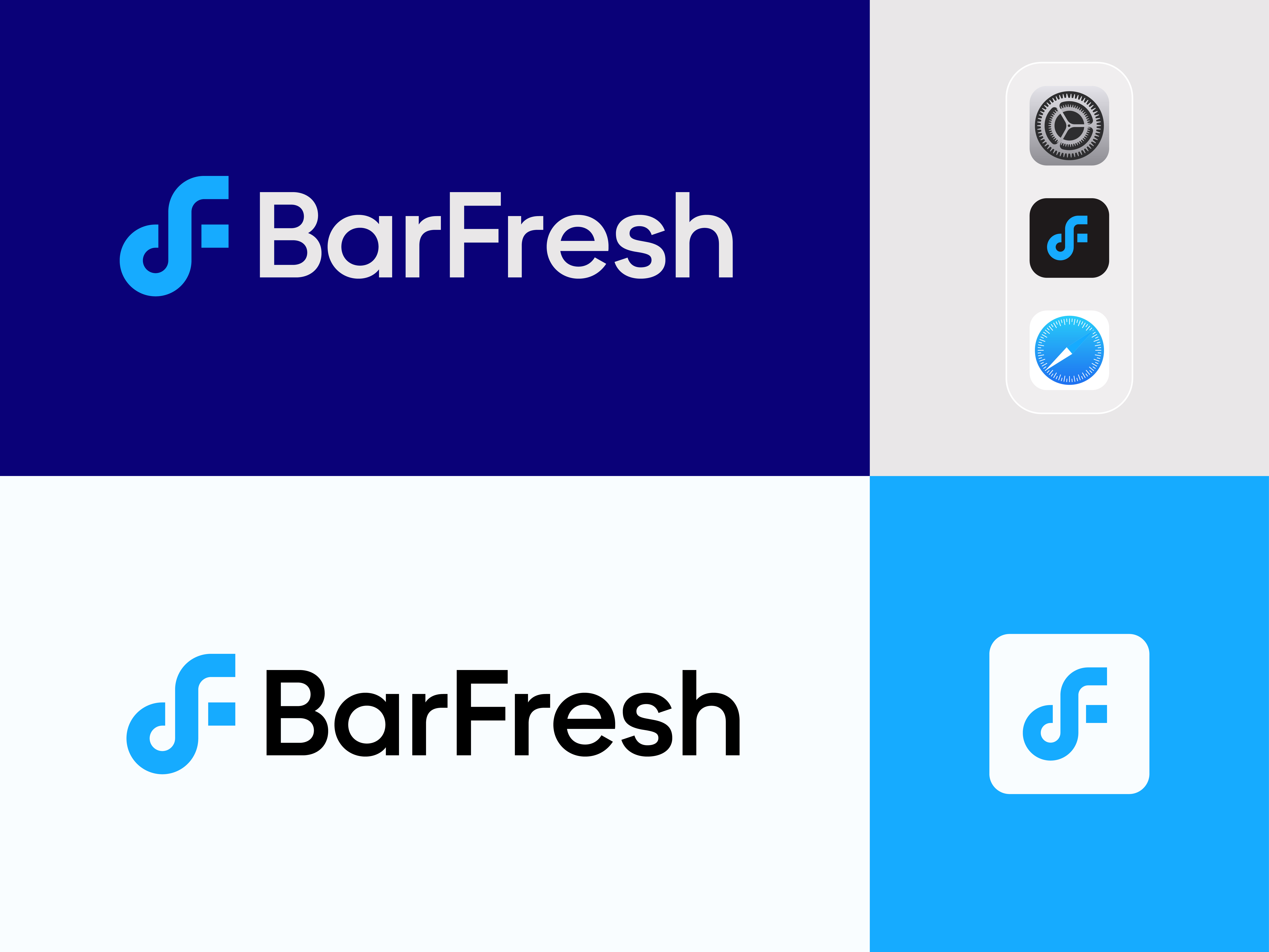 Barfresh logo design b logo brand brand identity branding design f logo icon identity logo logo design logo mark logodesign logotype minimalist modern logo monogram simple logo symbol vector