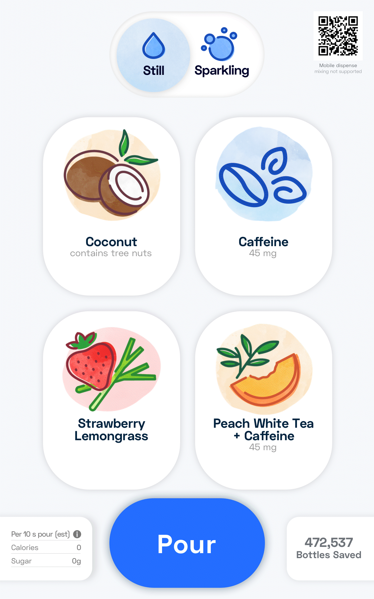 UI Redesign with Dispense Animation animatin bevi ui ui animation