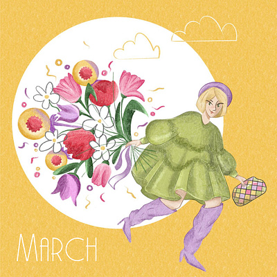 March art design digitalart illustration illustration art procreate