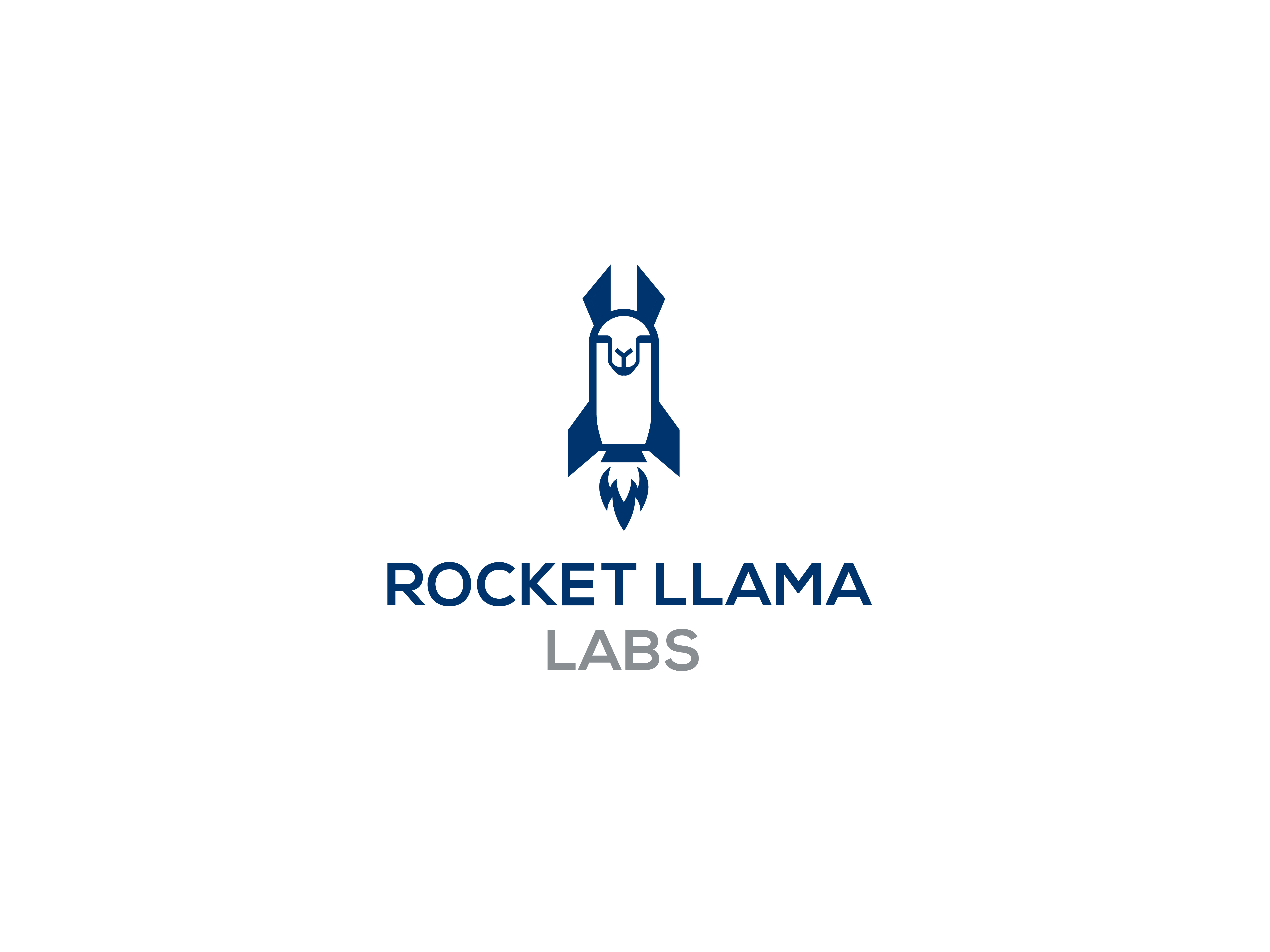 Rocket Logo | Llama logo | Combination Logo ai brand identity branding funny labs logo llama llama logo logo logo design minimal logo modern logo playful logo research rocket logo saas space logo spaceship tech branding tech logo technology