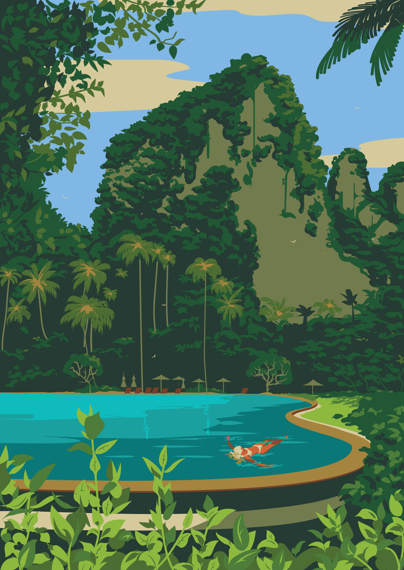 Thailand: The Monocle Handbook. digitalart illustration illustrator thailand travel tropical