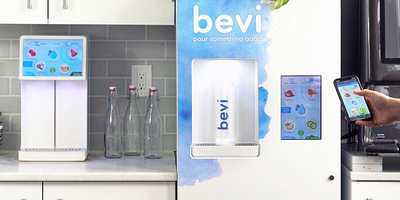 Bevi Touchless Dispense bevi mobile qr code touchless ui ux water