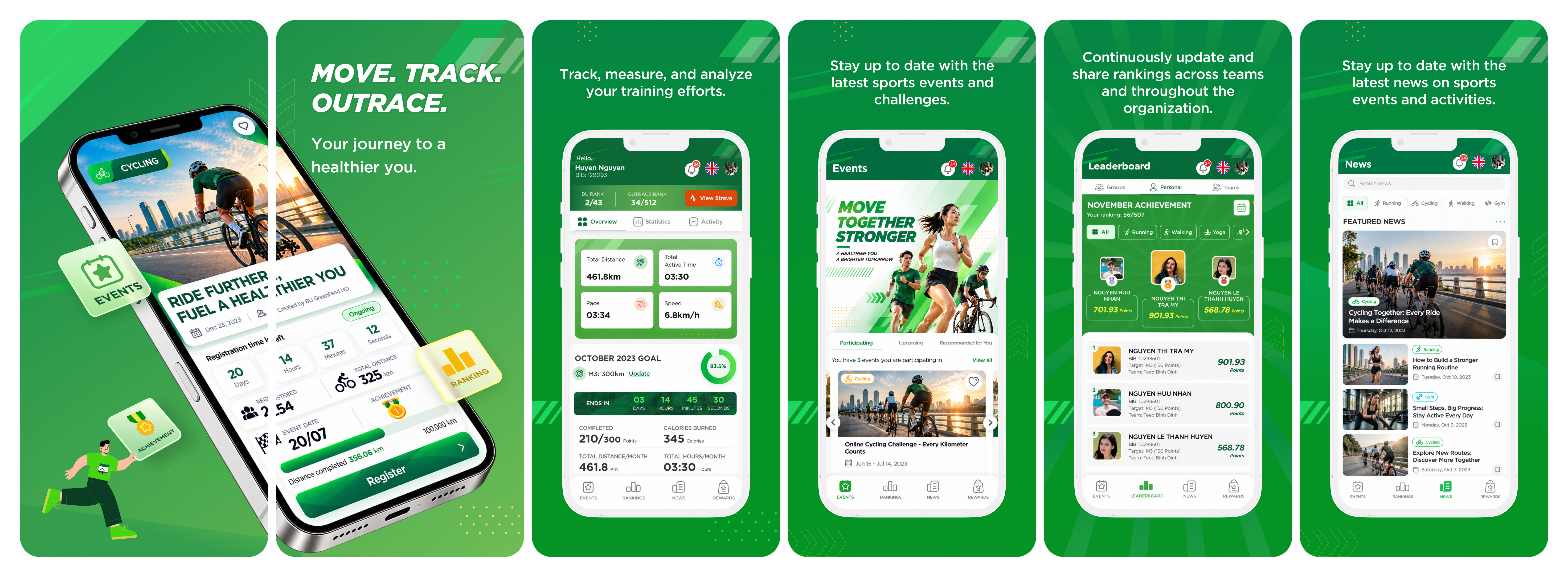 Outrace — Sports & Fitness App app design fitness fitness app mobile app sports sports app