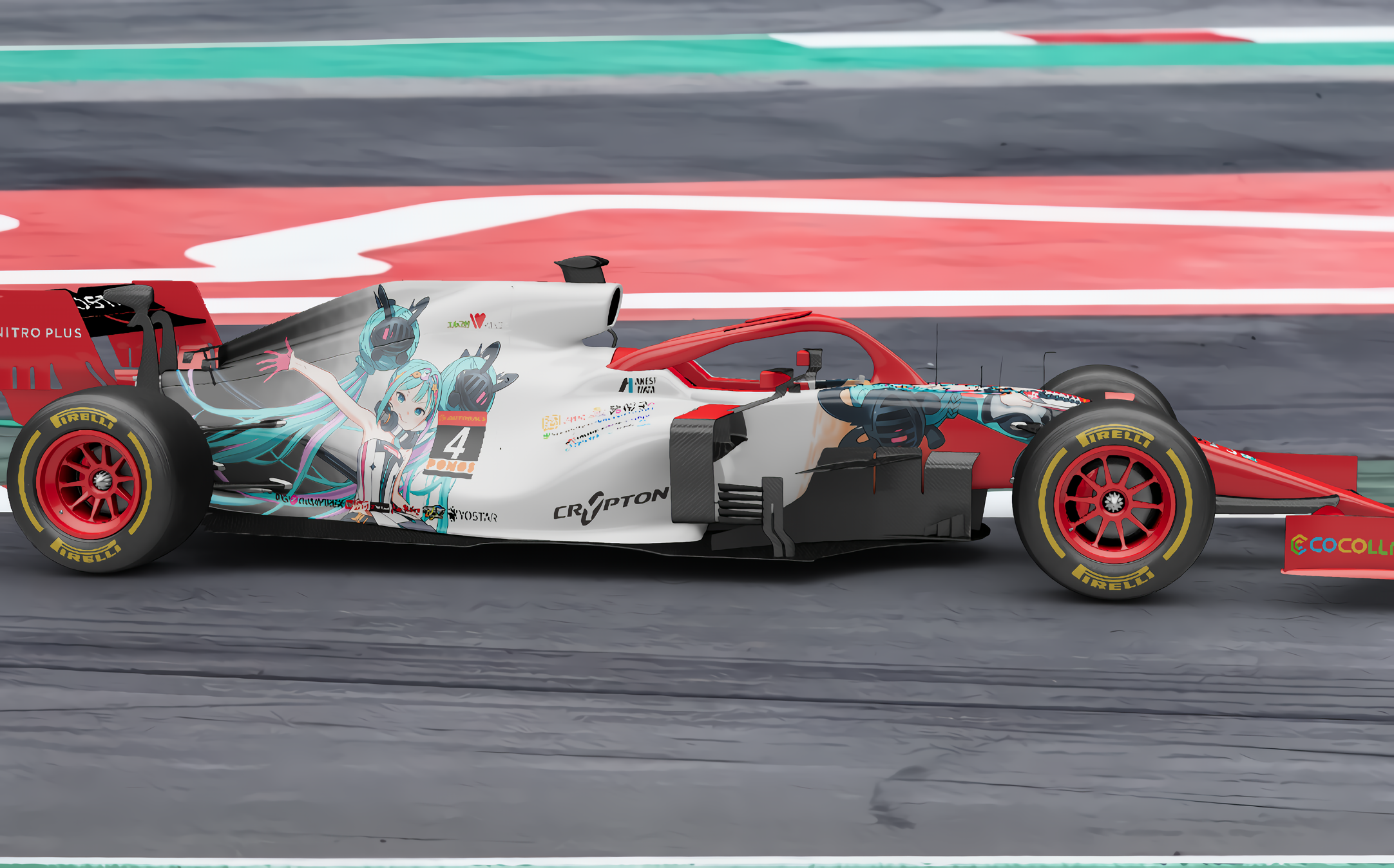 F1 GSR Hatsune Miku 2026 Livery Print Design 3d carlivery formula1 graphic design gsr hatsunemiku print print design racinglivery