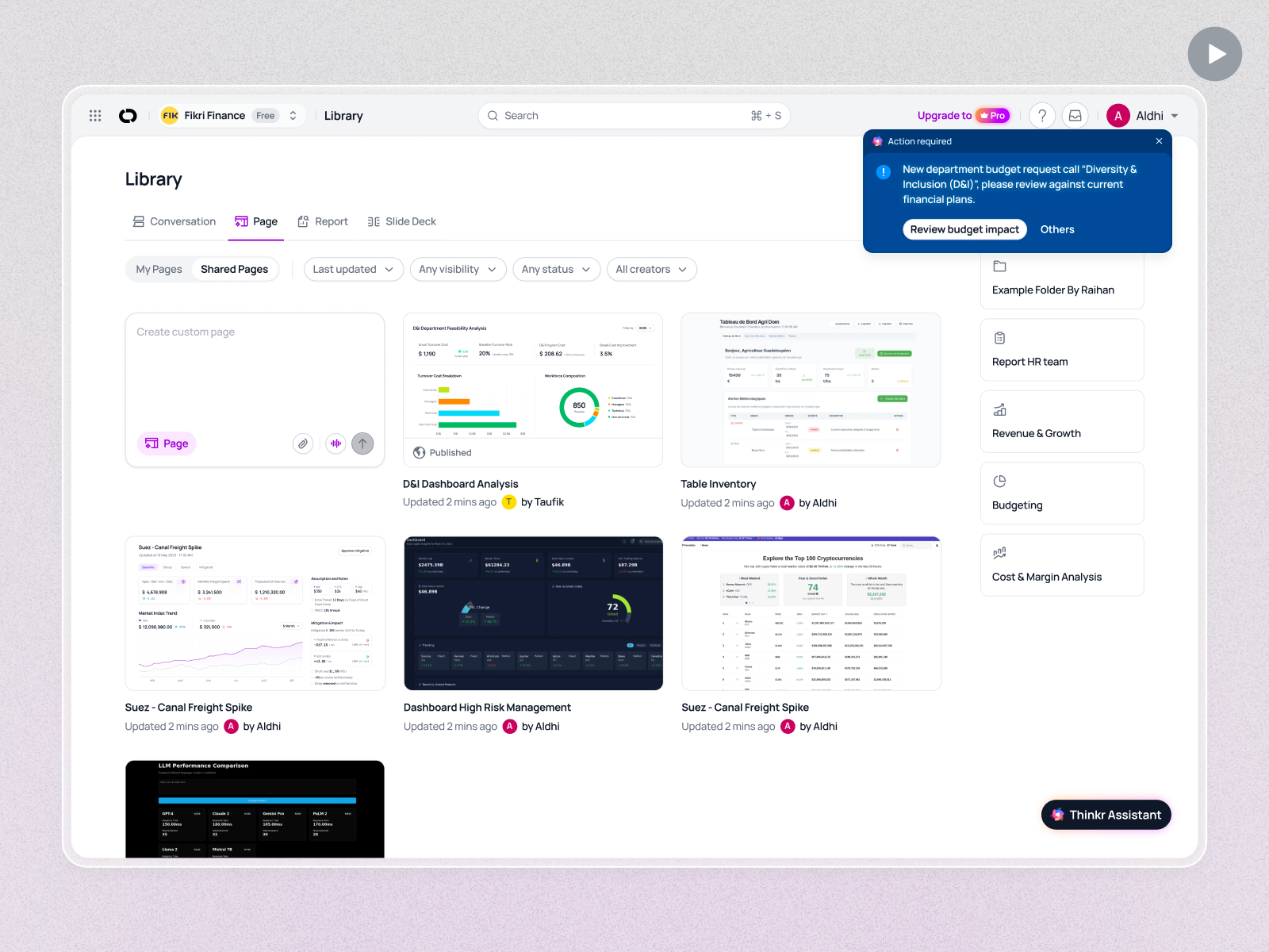 Orbizz: AI Department Budget Request Workflow (SaaS Finance) ai ai agent animation b2b budget dashboard finance finance management financial planning fintech library motion design product design saas saas design ui ux web design