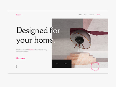 Eames Landing Page Design design motion design ui ui design ui motion uiux user experience user interface ux ux design web design website motion