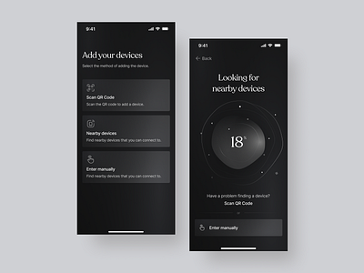 Adding and searching new device - Smart home iOS app by Dominik Tyka on ...