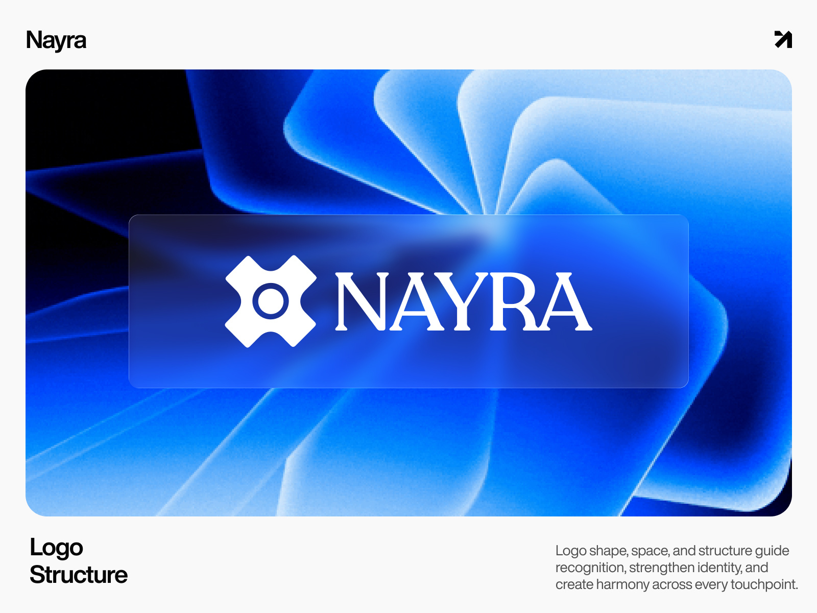 Nayra - Modern Logo Design & Visual Identity Guidelines brandguidelines brandidentity dribbbleshot glassmorphism graphicdesign hero ui logoconcept logodesign minimallogo modernbranding nayra productdesign techwitpro typography uiuxdesign vectorlogo visualidentity web ui deisgn