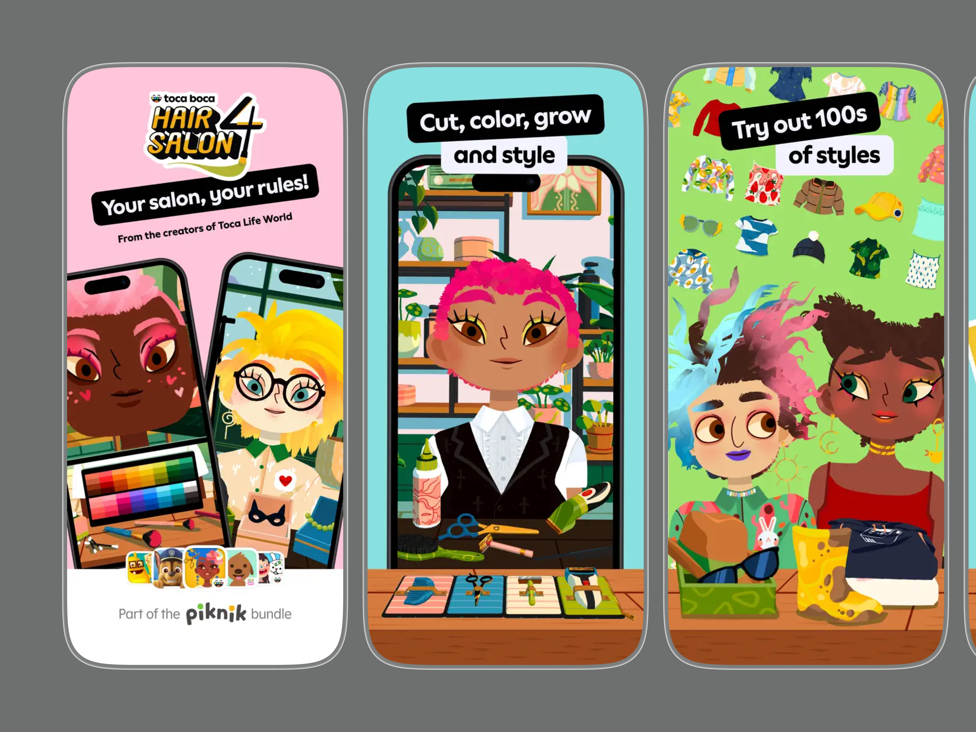 Hair Salon - App Store & Play Store Screenshot Design app design app marketing app promo app screenshots app showcase app store graphics app store screenshot aso design game screenshots google play design ios screenshots mobile app design play store screenshots preview screenshots screenshot design toca boca