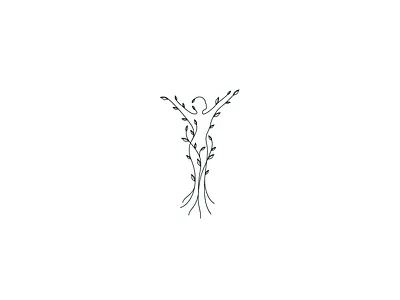 Nature Personification Logo for sale branding design for sale graphic design illustration line drawing logo mother earth natural vector woman
