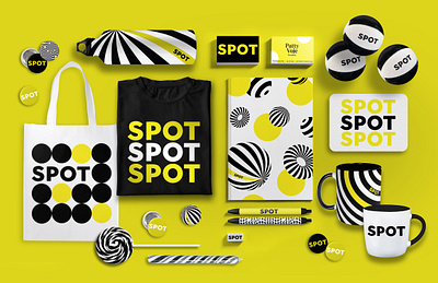 Spot Product Graphics balls beach ball branding creative agency fun logo design merch product design products saint paul spot stripes yellow