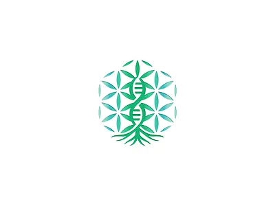 Dna Tree Logo FOR SALE branding design dna flower or life for sale graphic design illustration logo natural seed of life vector