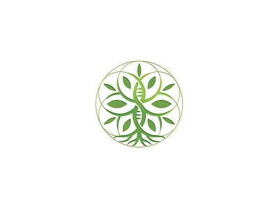 Dna Tree Logo FOR SALE branding design dna flower of life for sale graphic design illustration logo natural seed of life vector