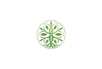 Dna Tree Logo FOR SALE branding design dna flower of life for sale graphic design illustration logo natural seed of life vector