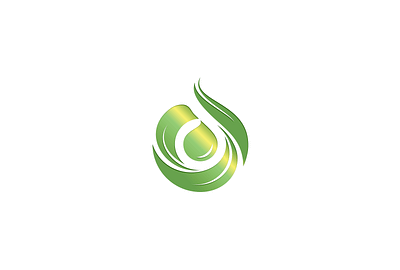Green Drop Logo FOR SALE branding design drop for sale graphic design illustration leaf leaves logo natural vector