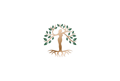 Tree Lady Logo FOR SALE branding design for sale graphic design illustration lady logo natural tree vector