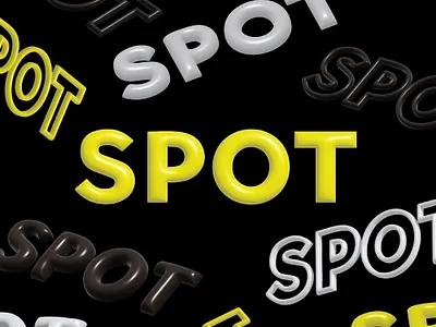 Spot 3D Logo Exploration 3d 3d tool exploration illustrator logo logo design spot vector yellow