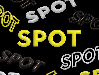 Spot 3D Logo Exploration 3d 3d tool exploration illustrator logo logo design spot vector yellow