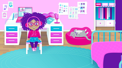 Allegra Sparkle allegra allegra sparkle animation digital art illustration kids kids show kids tv pink preschool television tv series