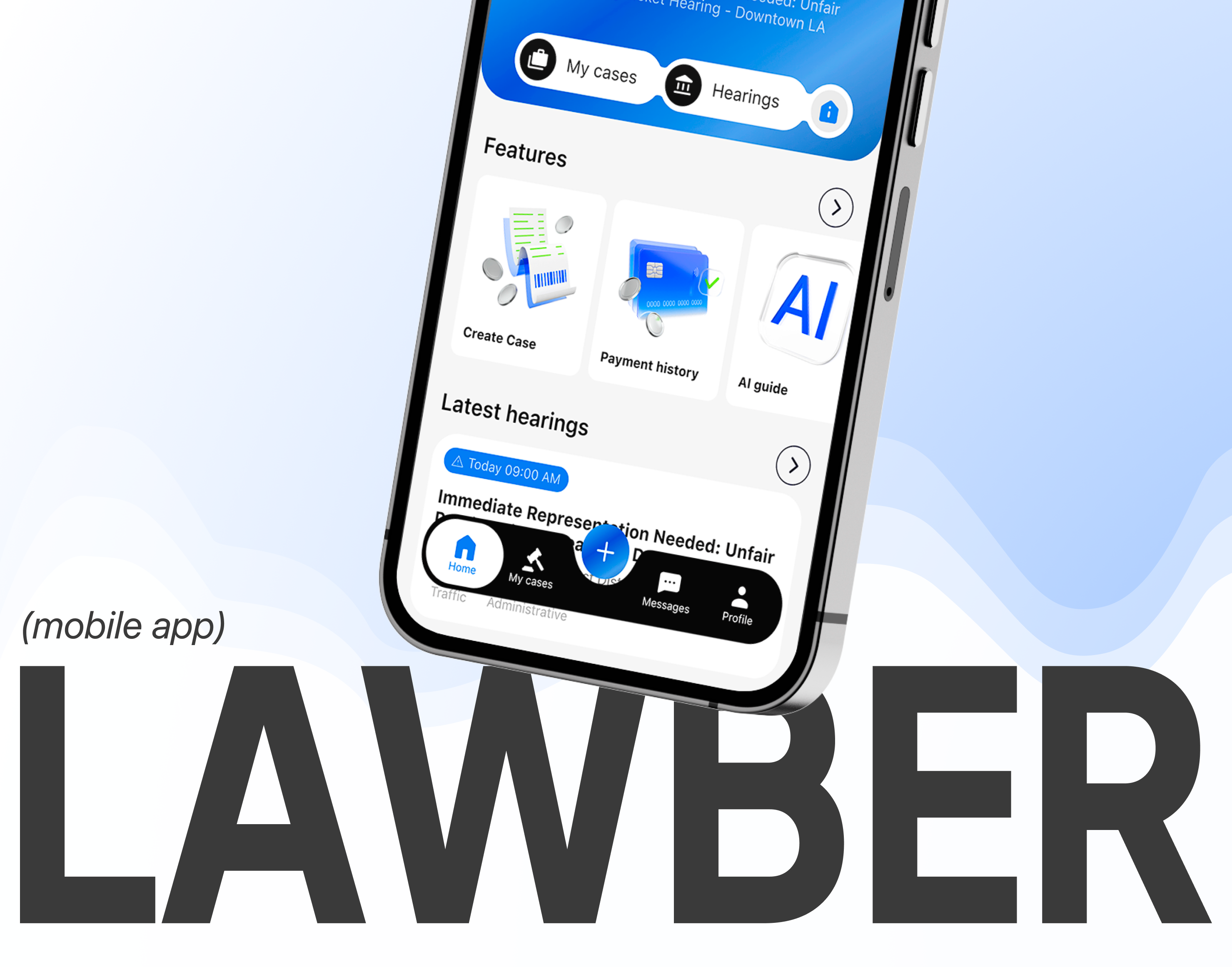 Mobile lawyer app "Lawber" app mobile ui ux