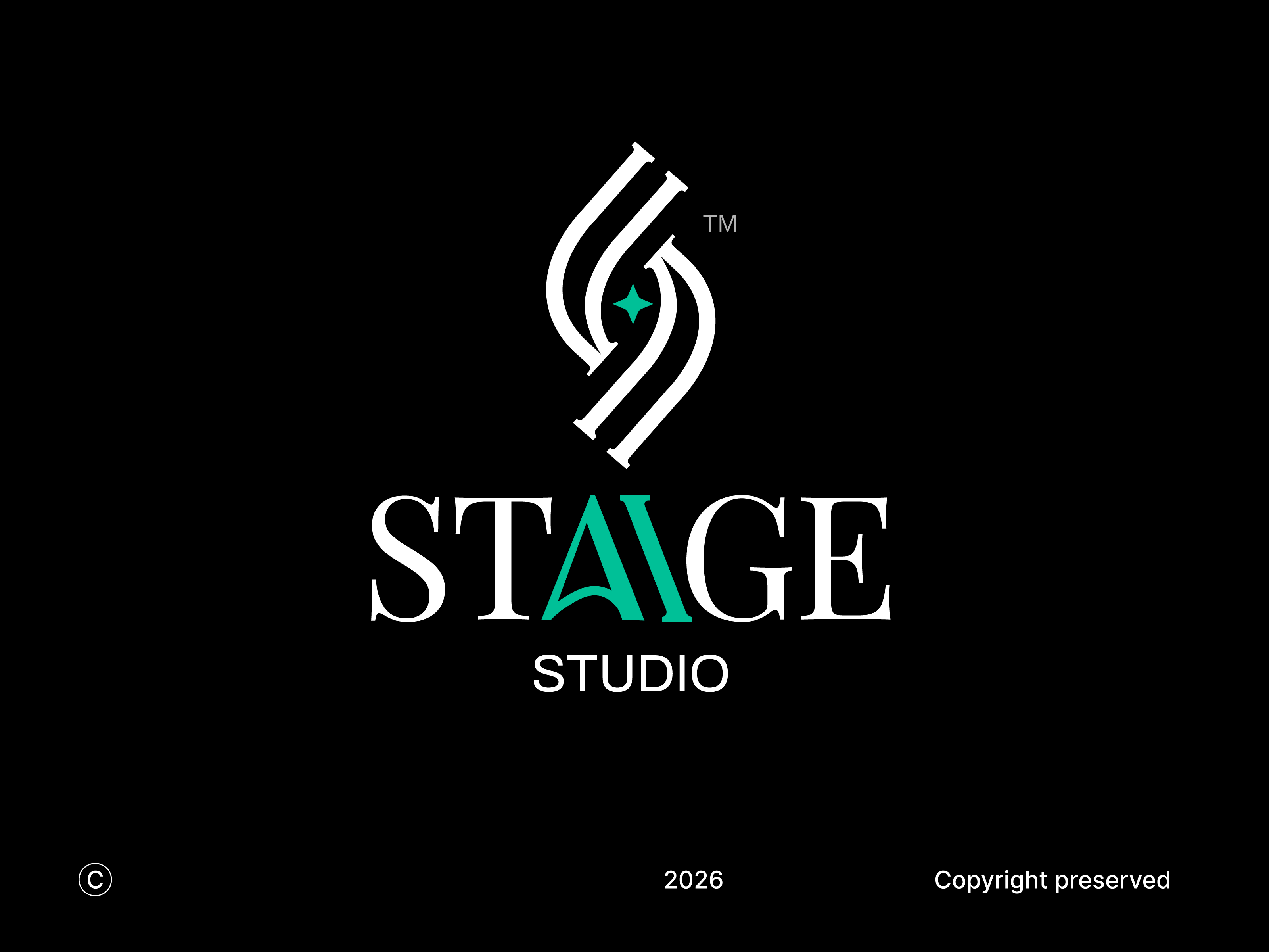 LOGO DESIGN - STAIGE STUDIO brand design brand identity branding corporate identity graphic design ilyas pinkowl logo logo design minimal minimal logo muhammad ilyas pinkowlagency real estate branding real estate logo staige studio tall logo