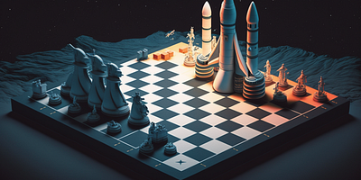Space Chess animation graphic design motion graphics