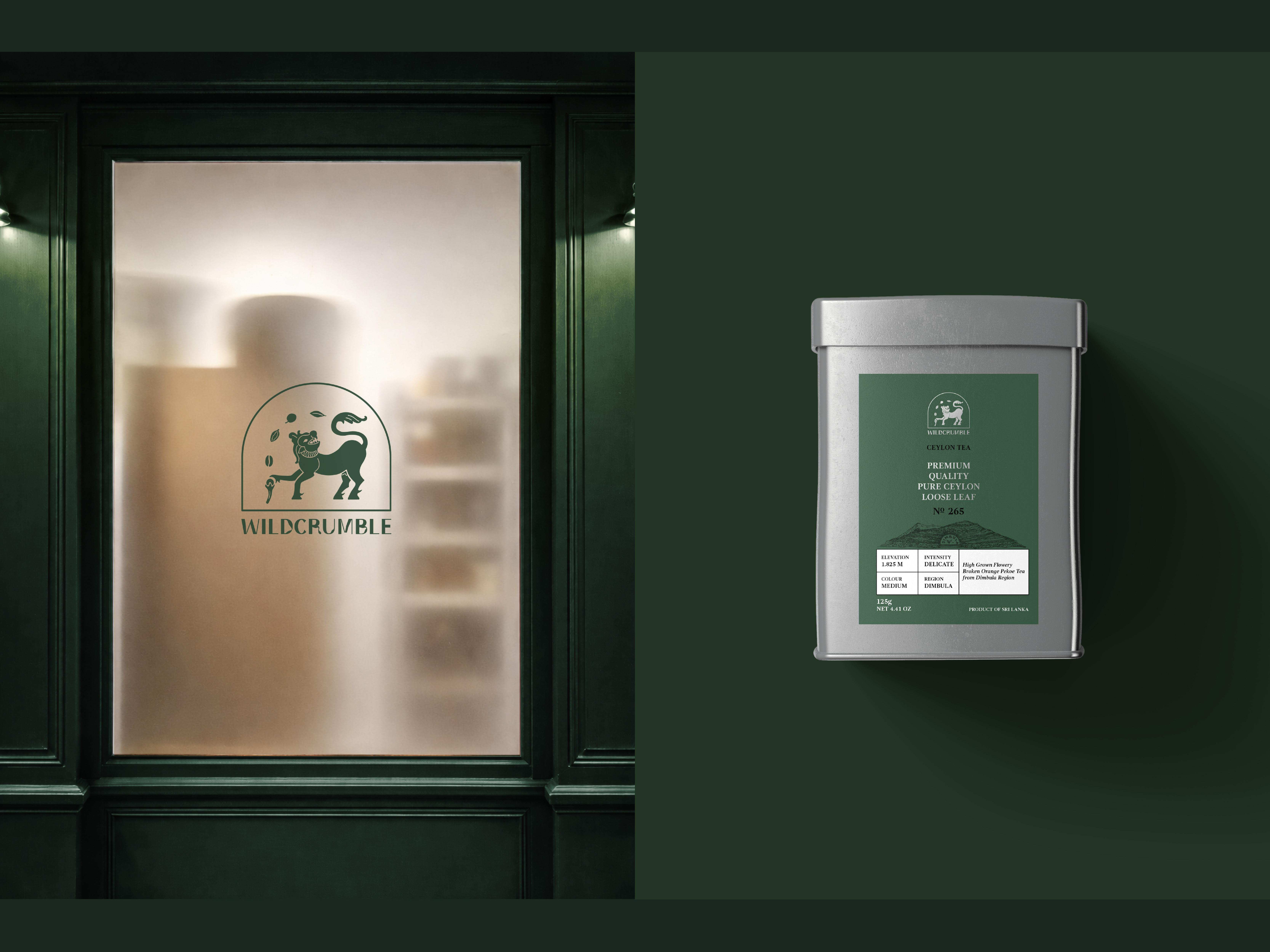 Wildcrumble Brand Identity brand brand identity branding graphic design logo package design packaging tea branding