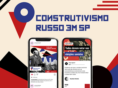 Construtivismo Russo em SP app design logo mobile ui ui design visual identity