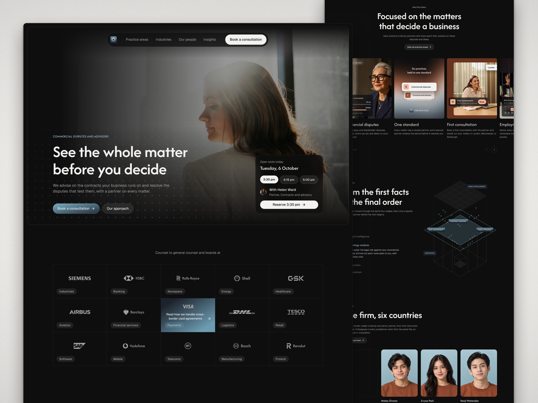 Osborne Legal - Law Firm Landing Page cleanui creativewebdesign designinspiration emurastudio landingpage landingpagedesign lawfirm legaldesign legalwebsite minimaldesign modernui uidesign uxdesign uxui webdesign webinspiration websitedesign