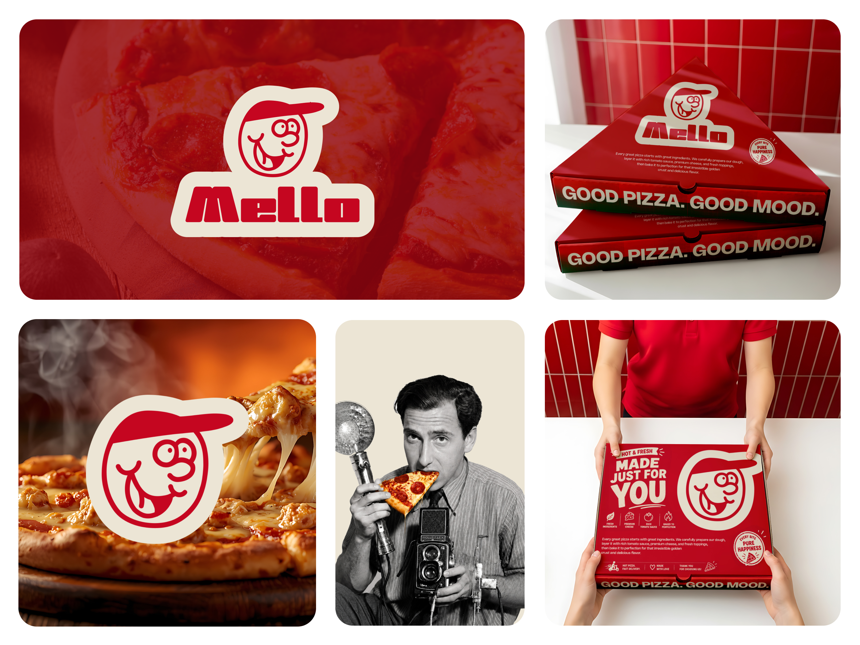 Pizza Restaurant Branding & Packaging Design - Case Study brand design brand identity brand identity designer branding character logo fast food branding food branding food packaging logo logo design logo designer mascot logo packaging design pizza box design pizza branding pizza logo pizza packaging restaurant branding restaurant logo visual identity
