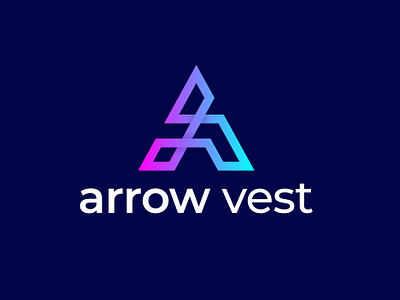 Arrow vest, (Letter A) Modern Logo Design Concept a abstract logo a app a app icon a app logo a gradient logo a icon a logo a logo brand a logo branding a logo company a logo mark a logo type a minimal logo a modern logo apps icon arrow vest logo branding letter a logo letter logo logo design