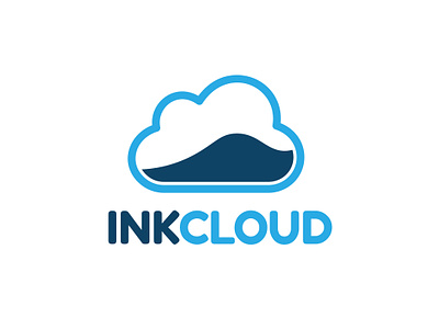 Ink Cloud cloud logo illustrtion ink ink cloud logo design