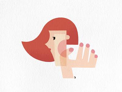 Woman graphic design illustration