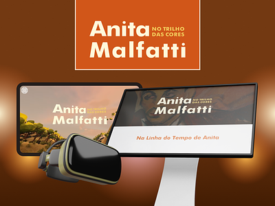 Anita Malfatti - No Trilho das Cores design digital design logo persona research social media user journey ux design visual identity