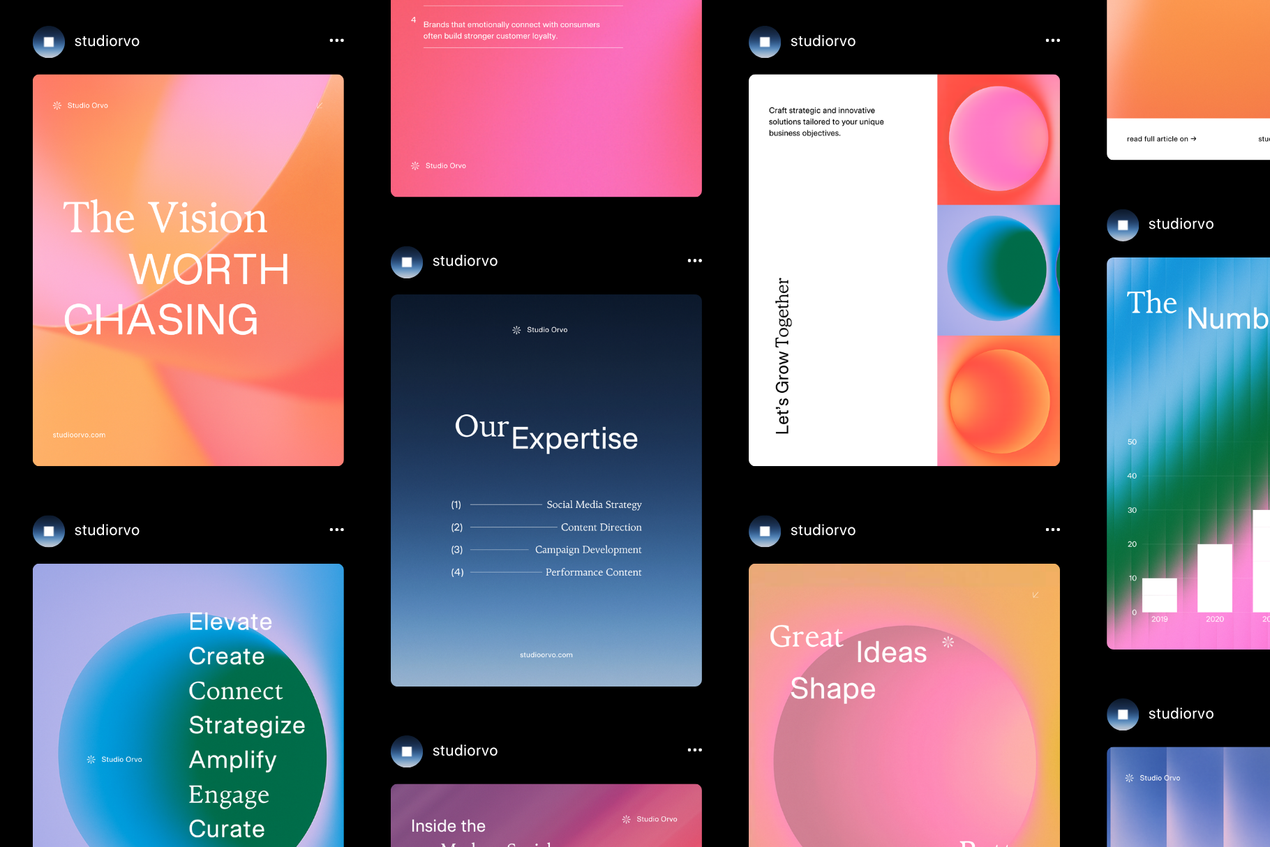 Minimalist Gradient Social Media Kit | Canva Template branding business canva canva template gradient graphic design instagram instagram template social media social media template