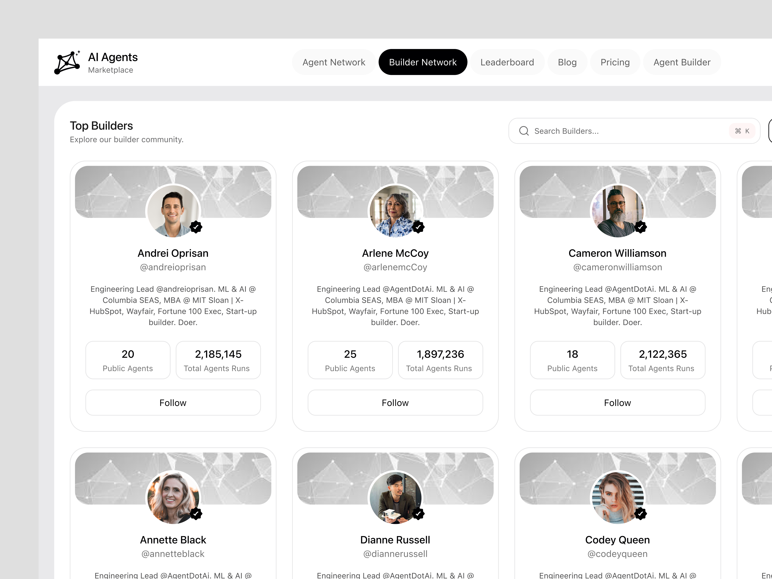 AI Agents Marketplace - AI Product UI/UX Design ai ai agents ai marketplace ai product product saas shasanko das ui ux web