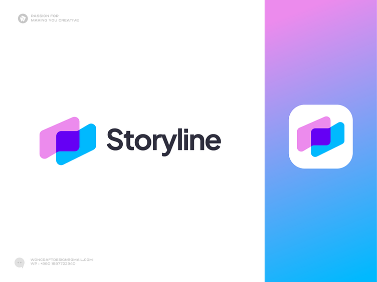 Logo, Logo Design, Modern, Story Teller, Content Creator, AI by ...