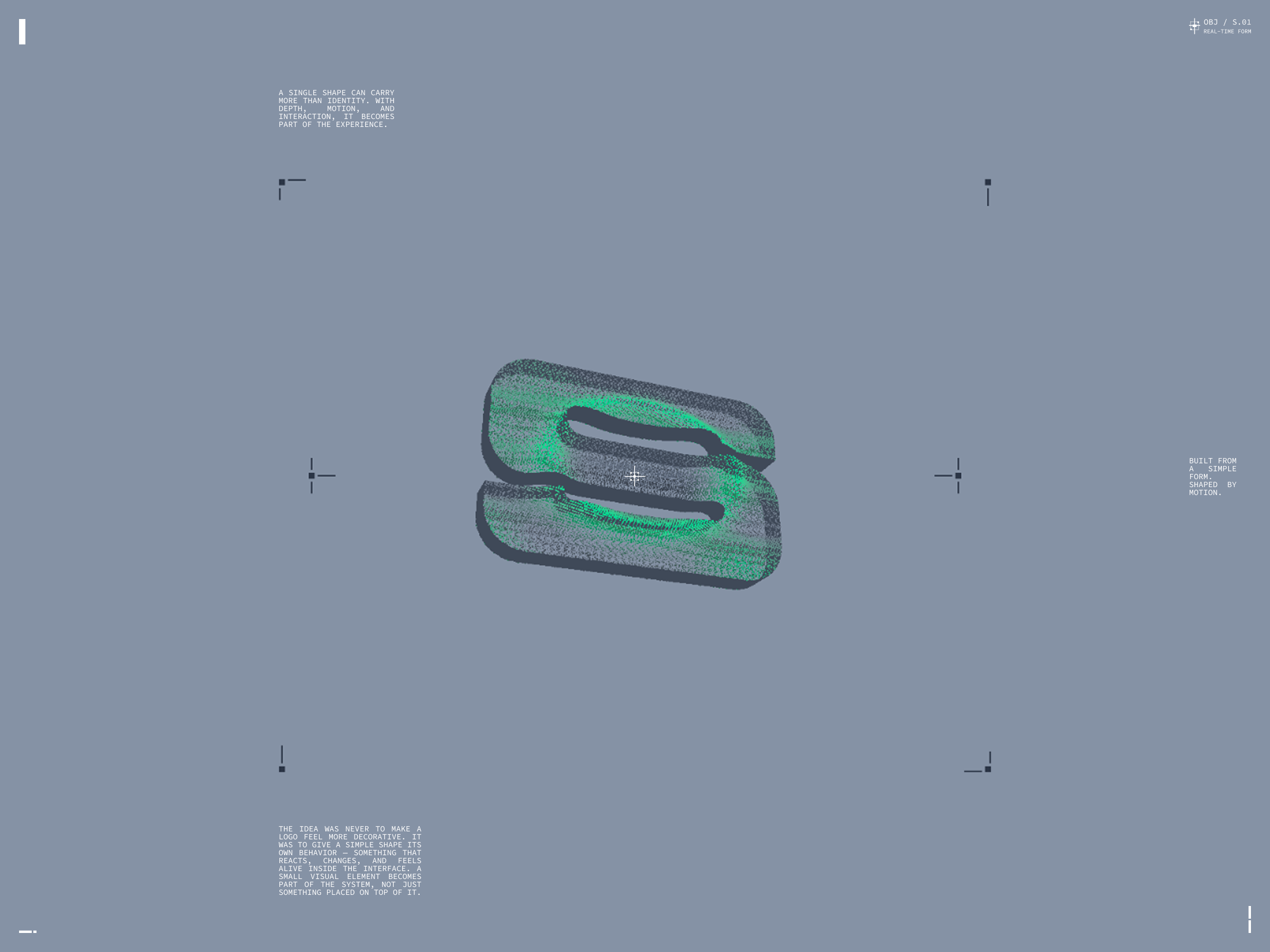 Real-Time 3D Experiment 3d graphic design slixel three ui webgl website