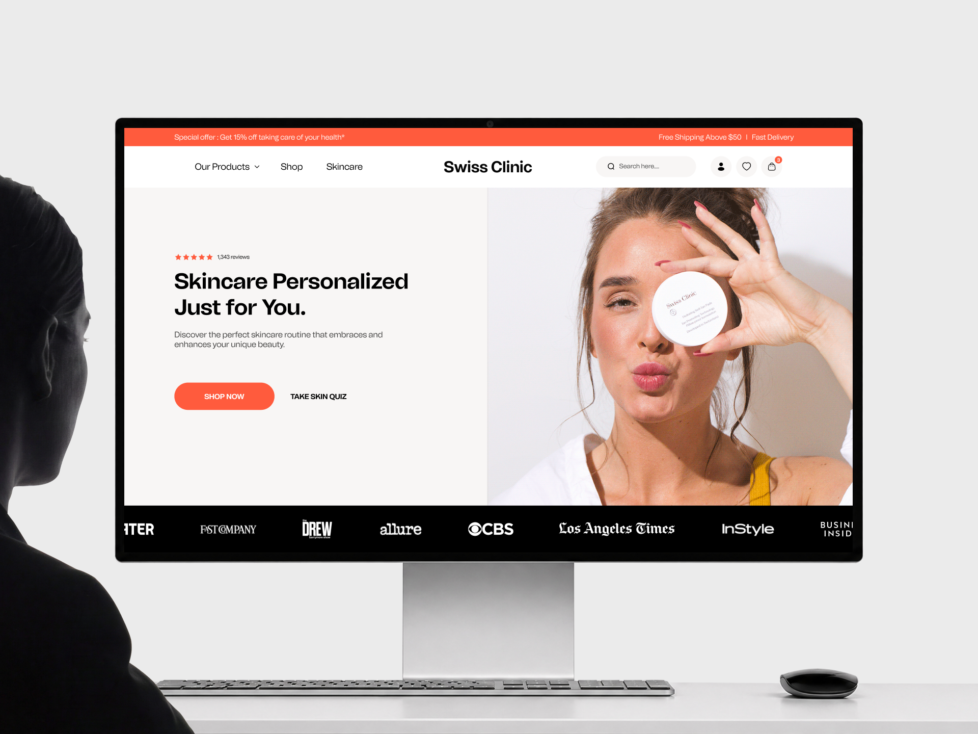 Swiss Clinic Website Redesign awe awe design studio ecommerce landing page redesign landingpage redesign web webdesign website website redesign