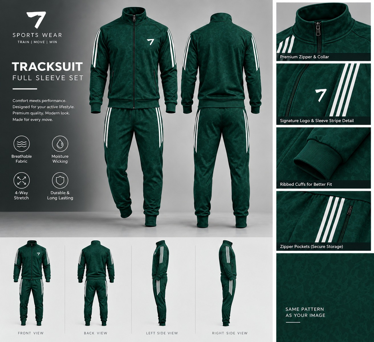 Custom Track Suit Design 3d tracksuit mockup apparel branding custom design graphic design illustration jersey design jogging suit mens sports wear pants running suit sublimated track suit trousers vector