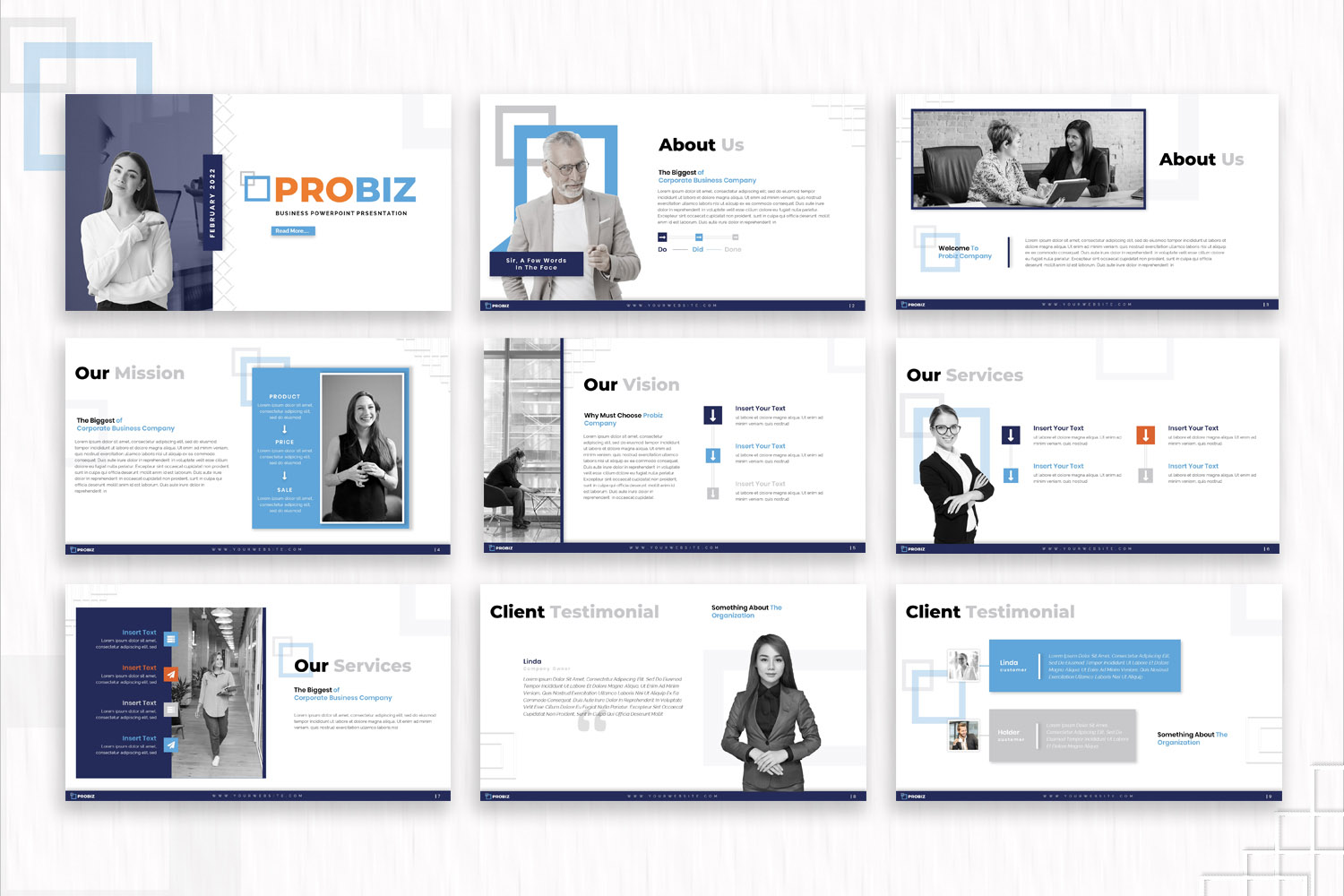 Probiz Business PowerPoint Template By SlideStack On Dribbble