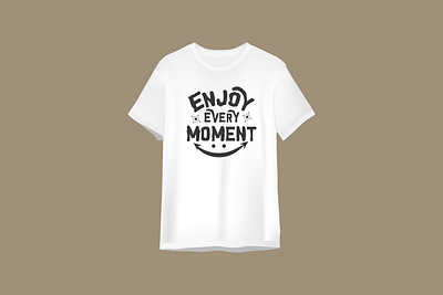 Enjoy Every moment | Vintage style | Typography custom custom t shirt design graphic design shirt t shirtdesign typography typography design vector