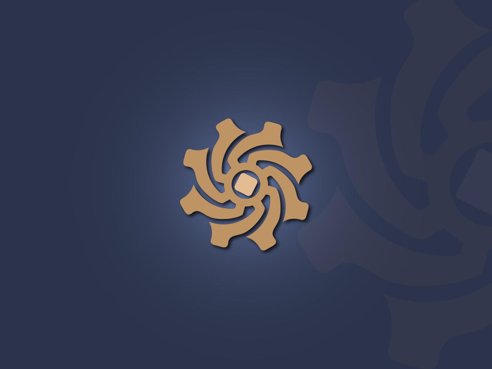 Luxury Mechanical & Tech Logo - Radial Spiral Gear Identity brand identity brand logo branding design emblem gear geometry identity mark logo logo design logomark luxury mechanical minimalist premium radial symbol vector visual identity web3 identity
