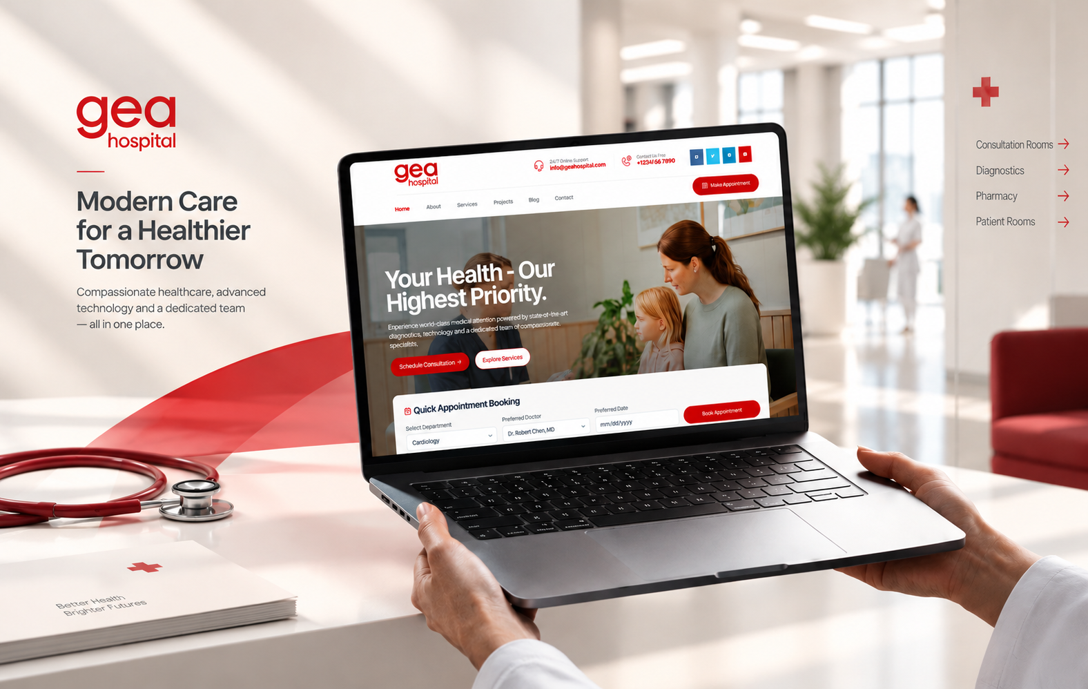 Healthcare Website appointmentbooking healthcaredesign healthcareux hospitalwebsite medicalwebsite
