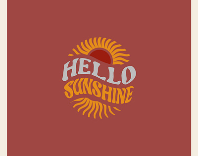 Hello Sunshine | Typography | Vintage style brand classic clothing custom custom t shirt design expert fashion illustrator shirt t shirtdesign typography vector