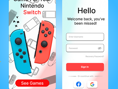 Nintendo App Design appdesign designappforandroid designappforiphone gameapp gamingappdesign nintendoappdesign uiinspirationdesign uiuxdesign uniquedesignapp uniquegamingdesignapp