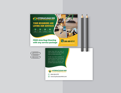 Cleaning Service Company Postcard Design clean cleaning company cleaning service commercial cleaning design dirty cleaning floor cleaner home cleaning house cleaning housekeeping modern postcard postcard postcard design residencial cleaning