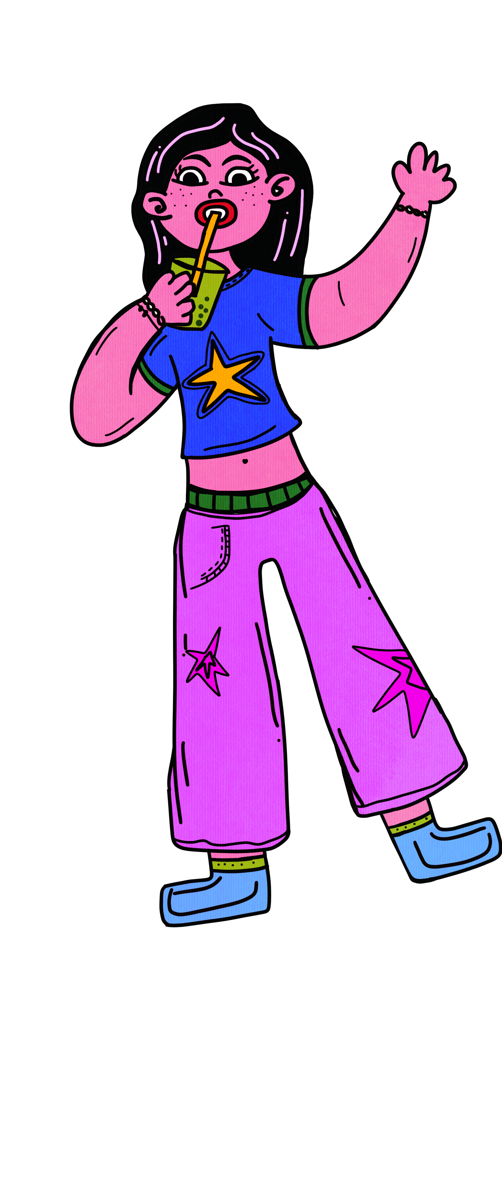 A little illustrated version of me. ✦ cartoon character character design character illustration colorful illustration digital illustration female character graphic design hand drawn illustrated portrait illustration personal illustration playful illustration procreate self portrait visual design