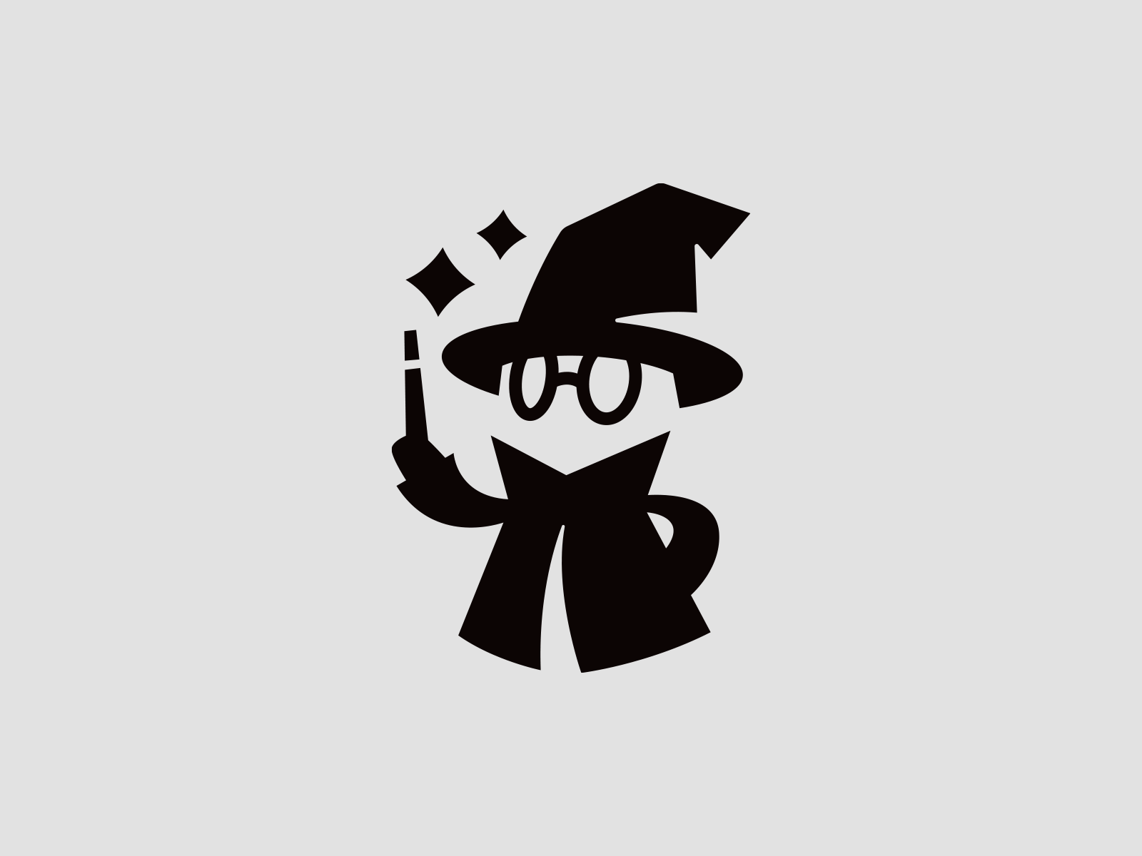 Logo option for board game publishing company brand brand design brand designer branding branding design branding designer character logo logo design logo designer logodesign logodesigner logotype magic logo mascot negative space negative space logo wizard wizard logo