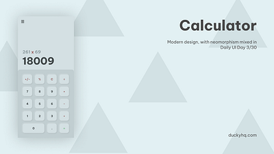 Daily UI Day 3 - Calculator calculator mobile ui